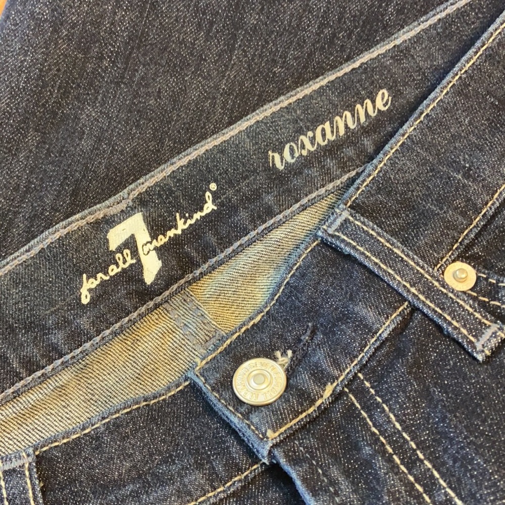 7 For All Mankind Roxanne Rhinestone  Jeans 28 - Picture 10 of 12